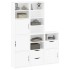 Armarios auxiliares 5 uds ODDA blanco 40x24x79 cm madera