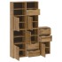 Armarios auxiliares 5 uds ODDA 40x24x79 cm Madera maciza
