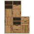 Armarios auxiliares 5 uds ODDA 40x24x79 cm Madera maciza