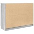 Aparador con cajones gris Sonoma 100,5x35x76