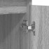 Aparador con cajones gris Sonoma 100,5x35x76