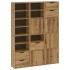 Armarios auxiliares 6 uds ODDA 40x24x79 cm Madera maciza