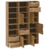 Armarios auxiliares 6 uds ODDA 40x24x79 cm Madera maciza