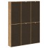 Armarios auxiliares 6 uds ODDA 40x24x79 cm Madera maciza