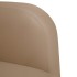 Sillón con reposabrazos capuchino 54 cm cuero
