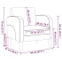 Sillón con reposabrazos capuchino 54 cm cuero