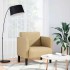 Sillón con reposabrazos tejido pana verde claro gris 54