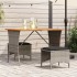 Set comedor de jardín 3 piezas con cojines ratán sintético