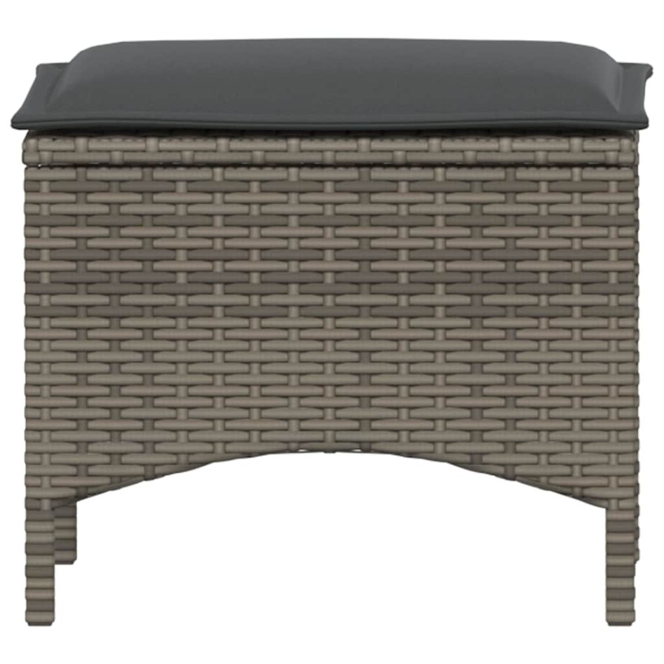 Set comedor de jardín 3 piezas con cojines ratán sintético