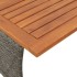 Set comedor de jardín 3 piezas con cojines ratán sintético