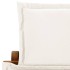 Tumbona con cojines color crema de madera maciza de