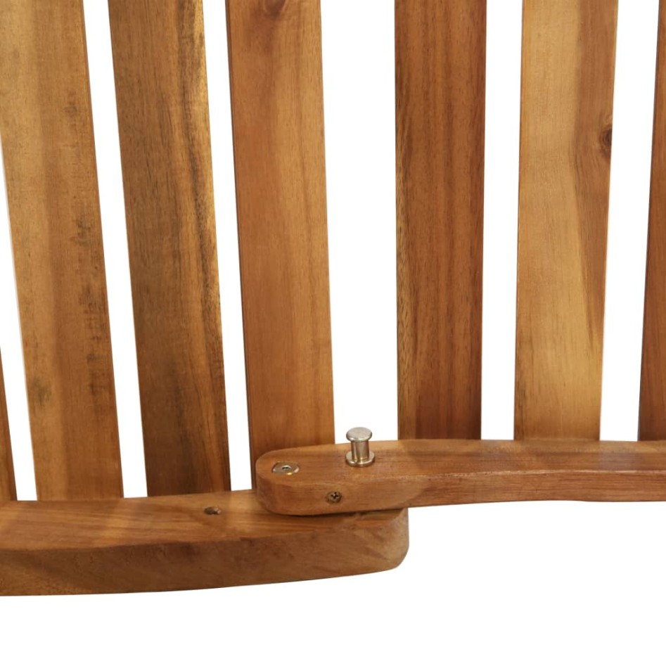 Tumbona con cojines color crema de madera maciza de