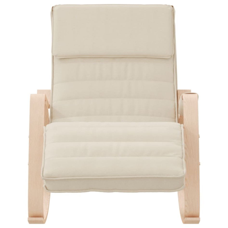 Silla mecedora de tela color