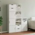 Armarios auxiliares 5 uds ODDA blanco 40x24x79 cm madera