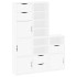 Armarios auxiliares 5 uds ODDA blanco 40x24x79 cm madera