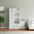 Armarios auxiliares 5 uds ODDA blanco 40x24x79 cm madera