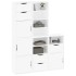 Armarios auxiliares 5 uds ODDA blanco 40x24x79 cm madera