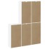 Armarios auxiliares 5 uds ODDA blanco 40x24x79 cm madera