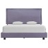 Estructura de cama sin colchón de tela gris claro 135x190