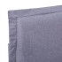 Estructura de cama sin colchón de tela gris claro 135x190