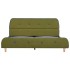 Estructura de cama sin colchón de tela verde 135x190