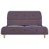 Estructura de cama sin colchón tela taupe 135x190