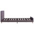 Estructura de cama sin colchón tela taupe 135x190