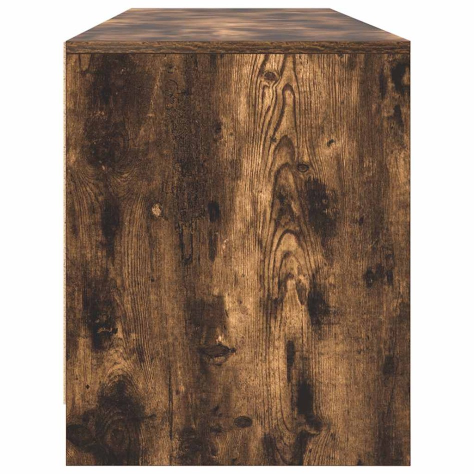 Mueble de TV de roble ahumado 188,5x41x50 cm Madera