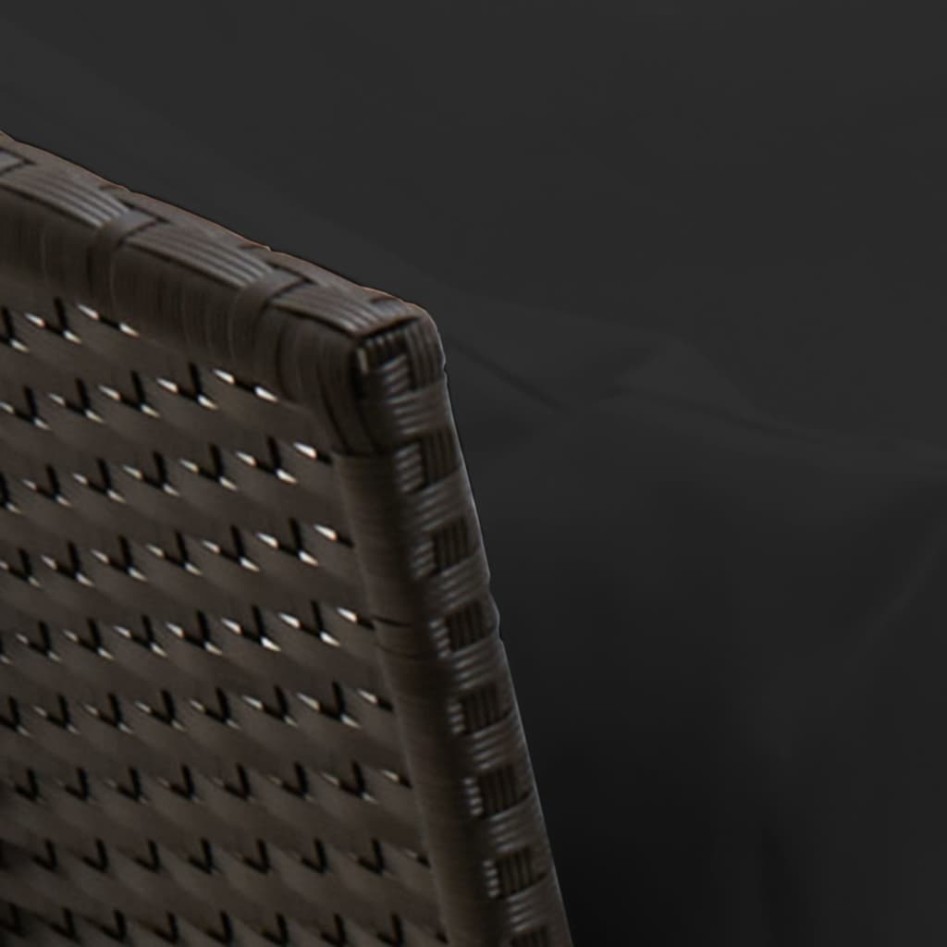 Set de sofás de jardín con cojines 3 pzas ratán sintético