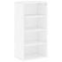 Muebles de TV 5 uds. con almacenaje ODDA blanco madera