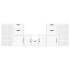 Muebles de TV 5 uds. con almacenaje ODDA blanco madera