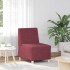 Sillón de tela color rojo vino 55