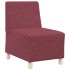 Sillón de tela color rojo vino 55