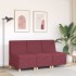 Sillón de tela color rojo vino 55