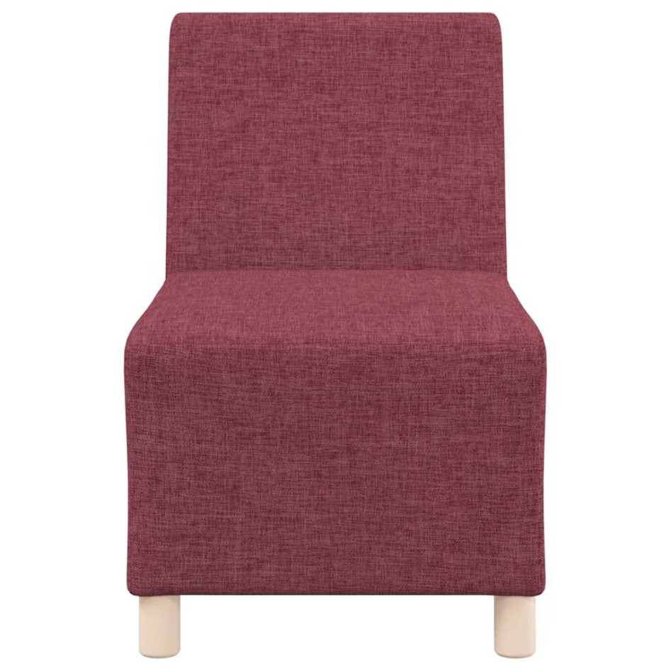 Sillón de tela color rojo vino 55