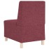 Sillón de tela color rojo vino 55