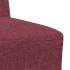 Sillón de tela color rojo vino 55
