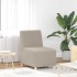 Sillón de sofá gris claro 55 cm tejido imitación lana