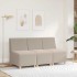 Sillón de sofá gris claro 55 cm tejido imitación lana