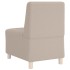 Sillón de sofá gris claro 55 cm tejido imitación lana