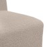 Sillón de sofá gris claro 55 cm tejido imitación lana