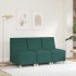 Sillón Sofá Tela Verde Oscuro 55