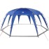 Tienda de fiesta impermeable azul
