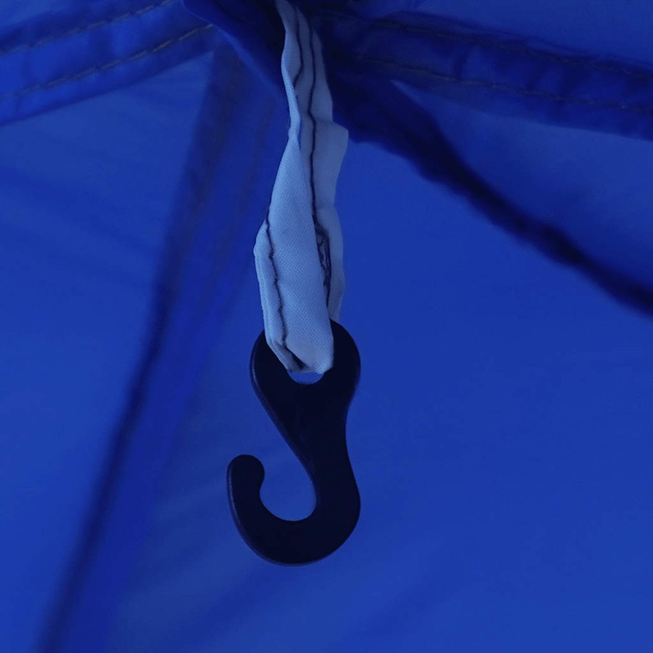 Tienda de fiesta impermeable azul