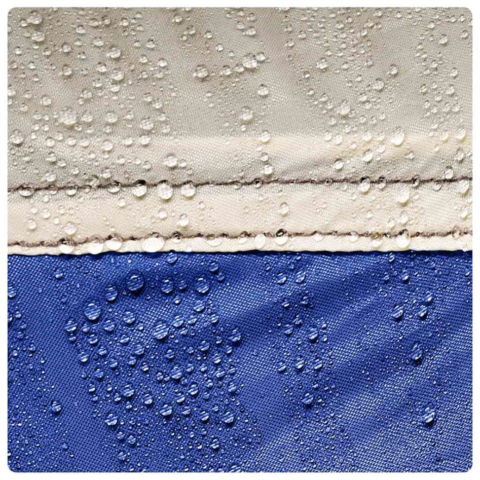 Tienda de fiesta impermeable azul