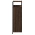 Zapatero de madera de ingeniería roble marrón 75x34x112