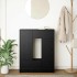 Aparador con cajones y puertas roble negro 73x31x90
