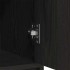 Aparador con cajones y puertas roble negro 73x31x90