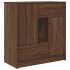 Aparador con cajones y puertas roble marrón 70,5x34x74,5