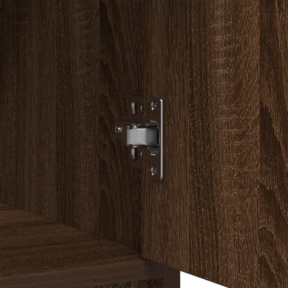 Aparador con cajones y puertas roble marrón 70,5x34x74,5